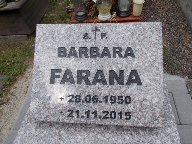 Barbara Farana 1950 Cieszyn Komunalne - Grobonet - Wyszukiwarka osób pochowanych