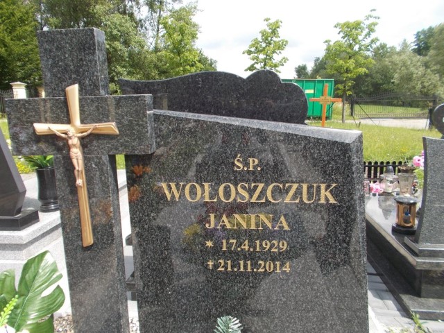 Janina Wołoszczuk 1929 Cieszyn Komunalne - Grobonet - Wyszukiwarka osób pochowanych