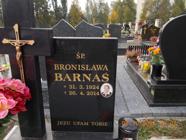 Grób Bronisława Barnaś
