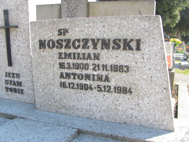 Emilian Noszczyński 1900 Cieszyn Komunalne - Grobonet - Wyszukiwarka osób pochowanych